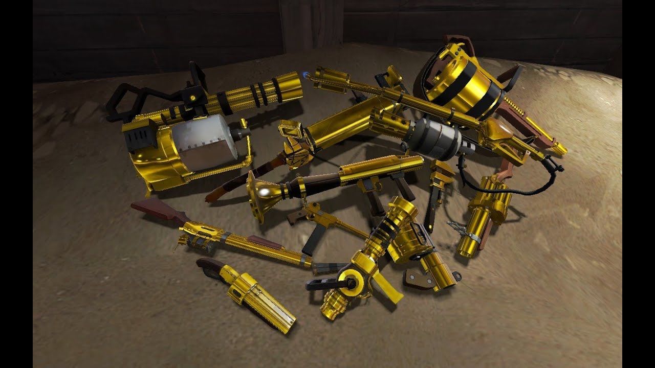 How to get gold weapons in tf2